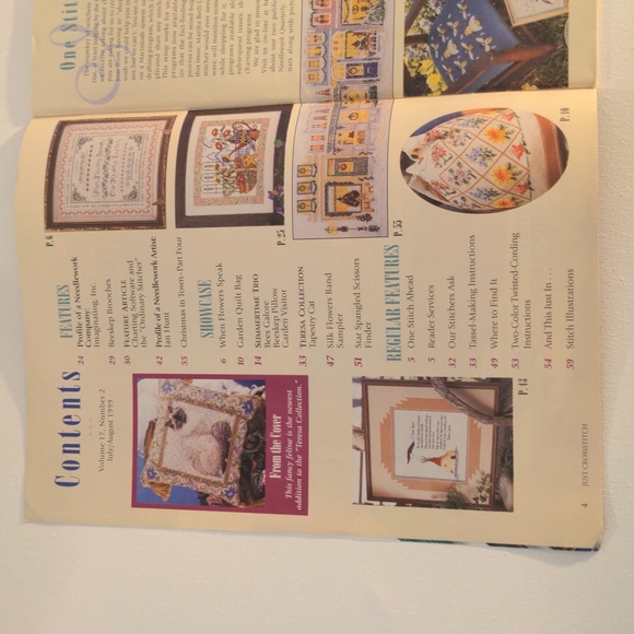 Just CrossStitch Magazine August 1999 - Picture 3 of 14
